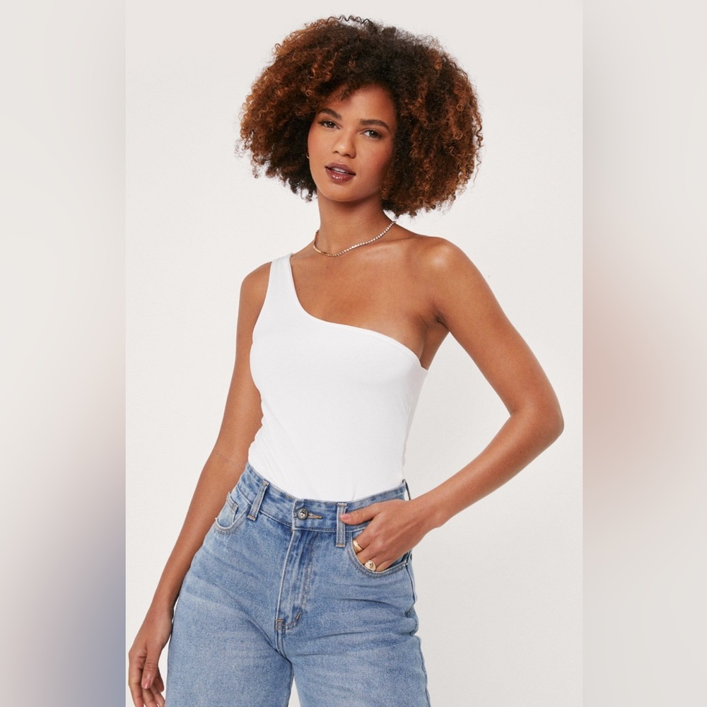 Nasty Gal slinky one shoulder body suit